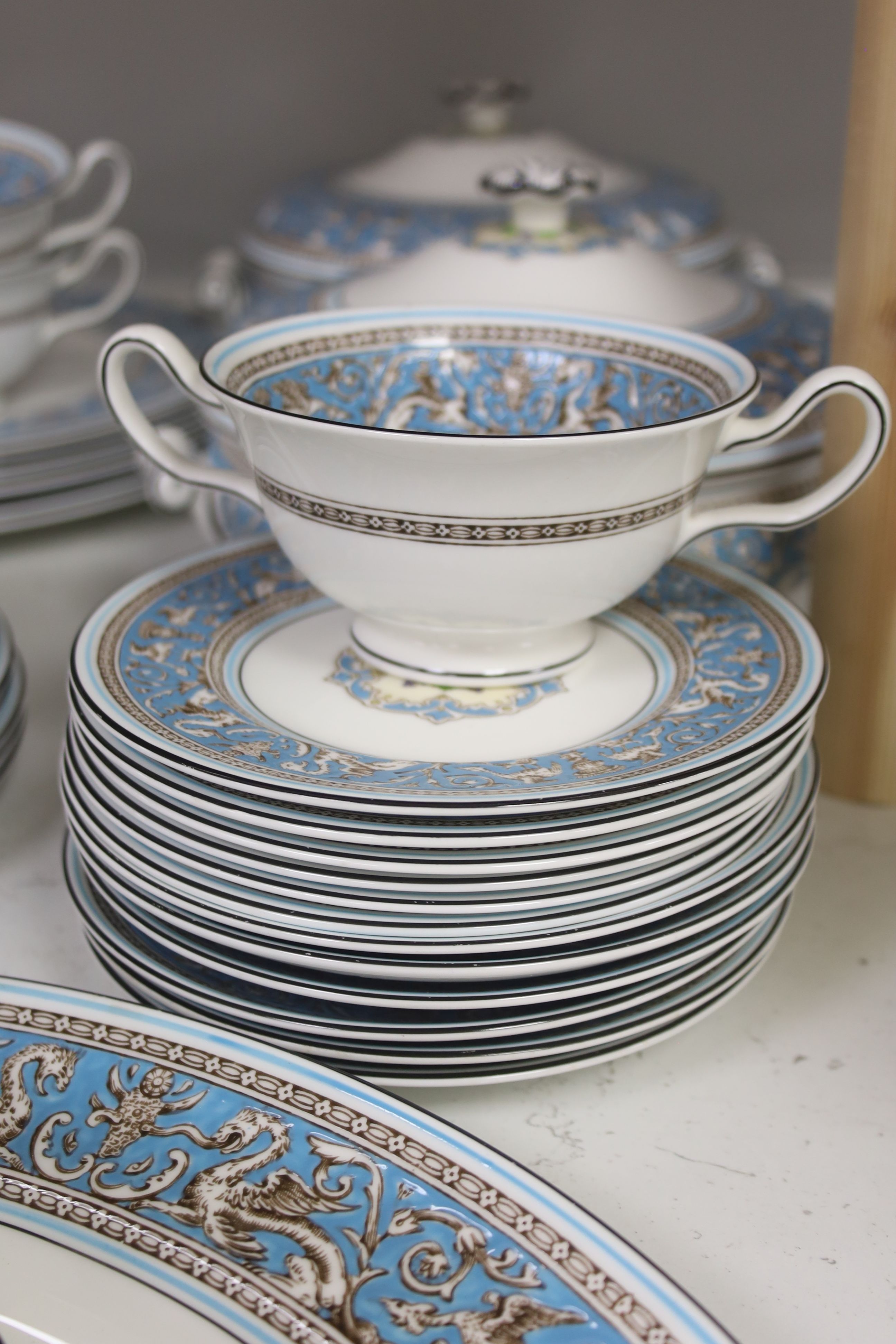 A Wedgwood Florentine W2714 dinner service and tea set